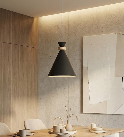 Lampa Wisząca ZERO 1 Czarny