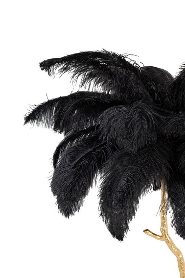 Lampa Podłogowa Tiffany 110x110x165 Złoty/Czarny