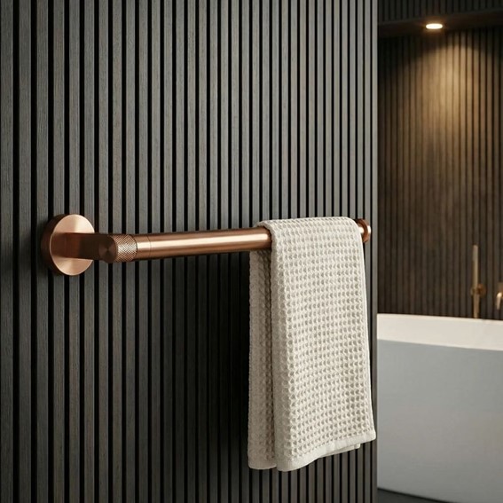 Wieszak na Ręcznik Jednoramienny 39106 ORI Miedź Szczotkowany