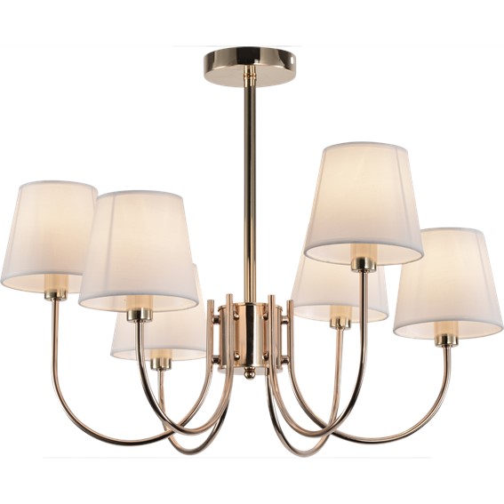 Żyrandol MAGNUM 6 Złoty