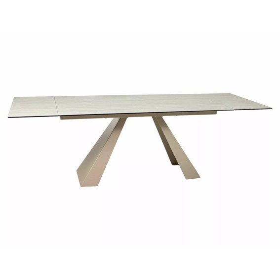 Stół Rozkładany SALVADORE Ceramic (240-160)x90cm Beż Mat/Kaszmir