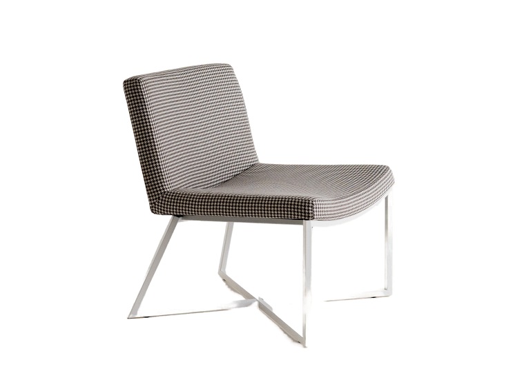 Fotel Zero 61x60x71 Jasna Pepita/Biały