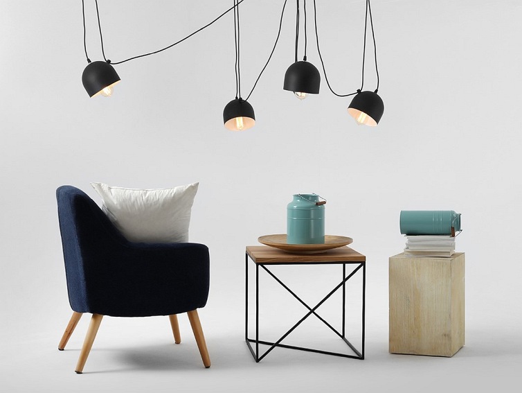 Lampa wisząca POPO 4 – czarny