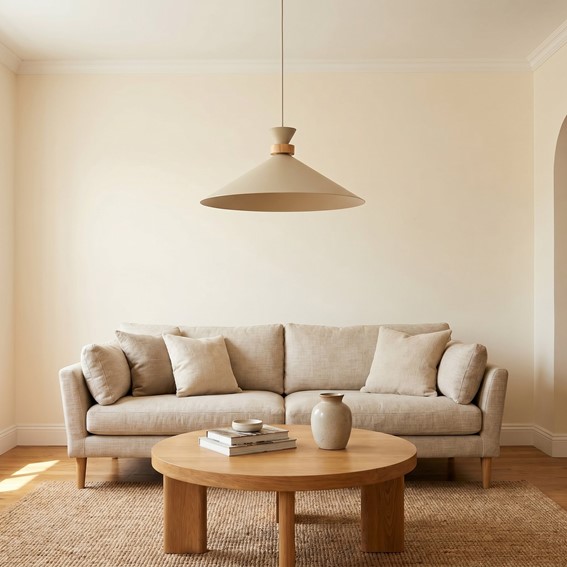 Lampa Wisząca OLIVO 1L Beżowy