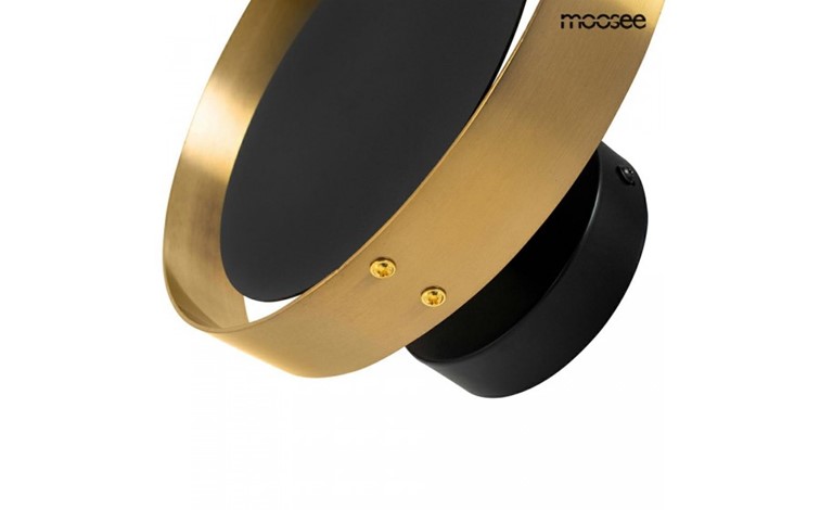 Lampa Ścienna BAND Złoty/Czarny