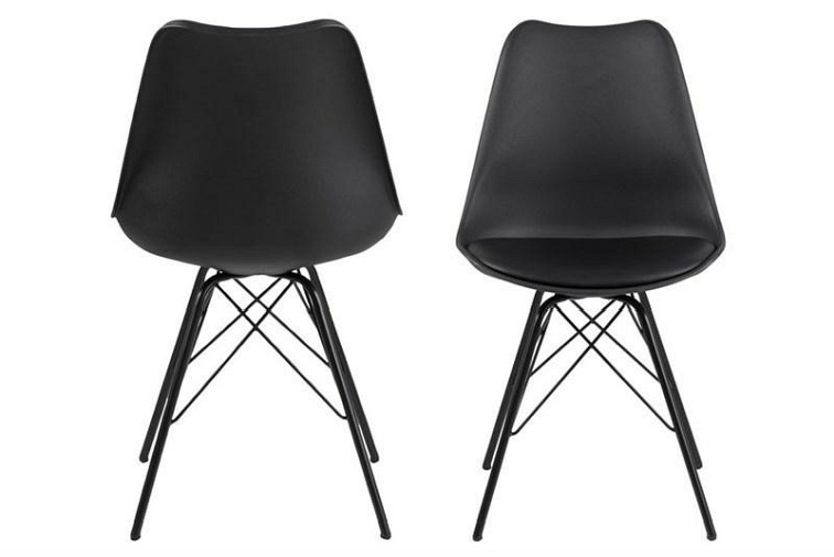 Krzesło ERIS Polipropylen Czarne
