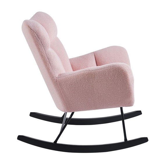 Fotel Bujany TEDDY FR4-FX Różowy