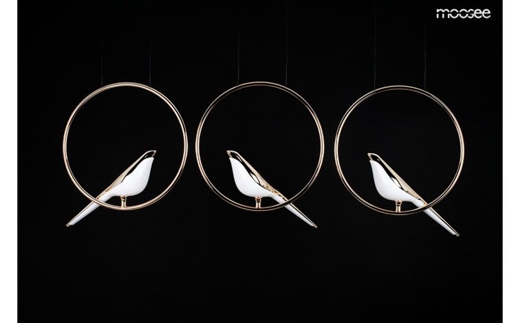 Lampa Wisząca BIRD LINE Złoty/Biały