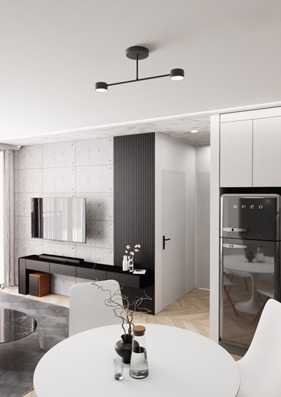 Lampa Sufitowa HALO 2 Czarny