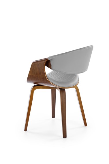 Krzesło K544 Popielaty/Orzechowy