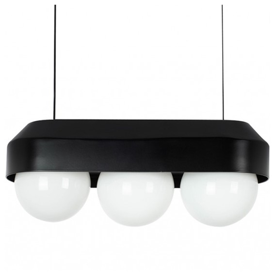 Lampa Wisząca DROPS 3 Czarny/Biały