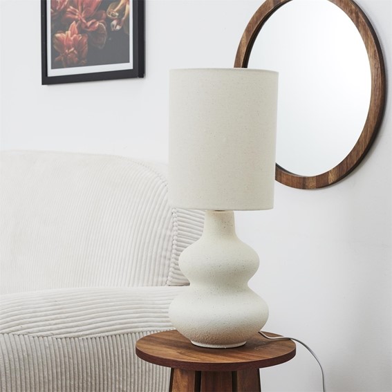 Lampa Stołowa LAMIL Kremowy