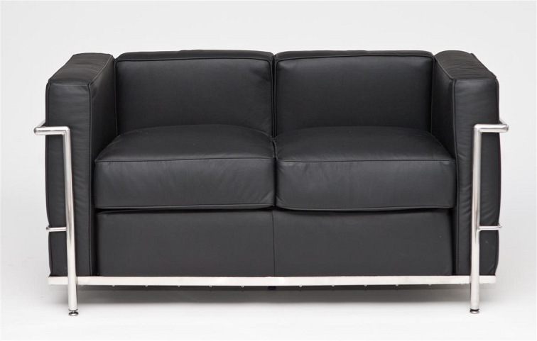 Sofa 2-osobowa KUBIK Czarny