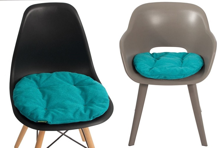 Poduszka na Krzesło KAMILA 40cm Turkusowy