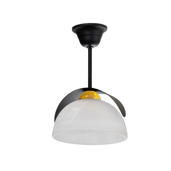 Lampa Sufitowa MERCURE 1C Biały/Czarny