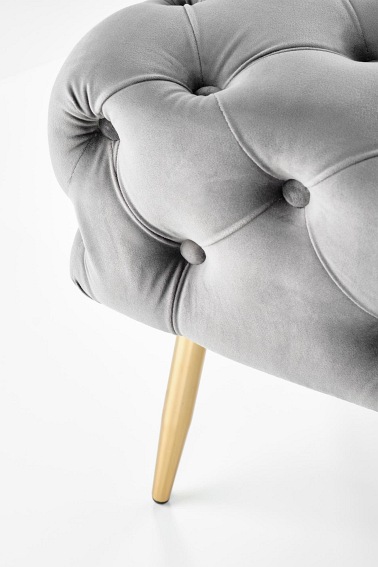 Ławka ATHENA Popielaty/Złoty