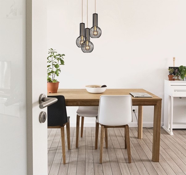 Lampa Wisząca ARVI BLACK K-4522 Czarny/Złoty