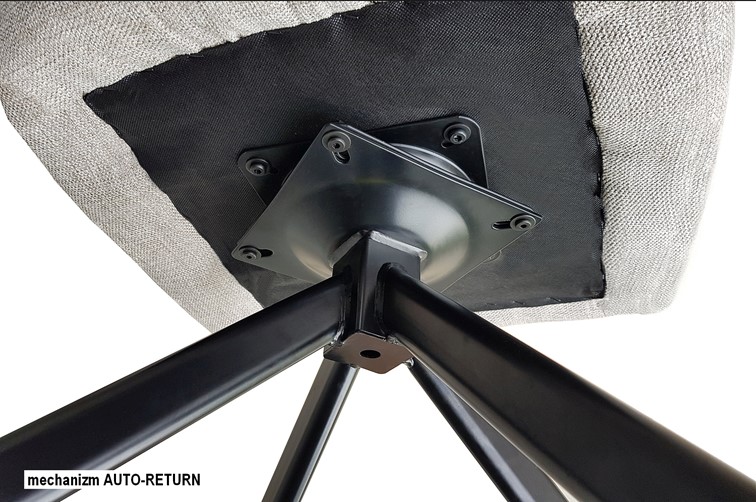 Krzesło AZALIA Brego Czarny/Szary 07