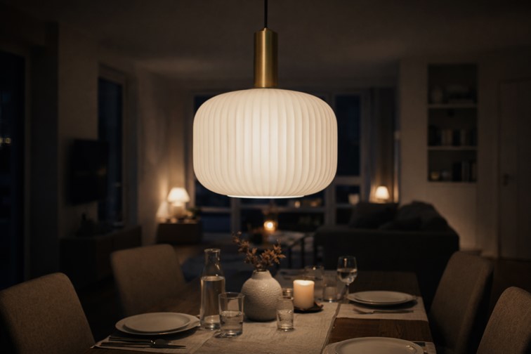 Lampa Wisząca FABIO K-5870 Czarny/Złoty/Biały