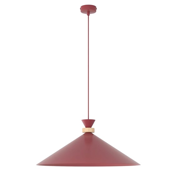 Lampa Wisząca OLIVO 1L Burgundowy