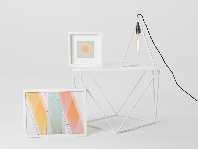 Stół Kawowy Daryl Metal 60x60 Biały