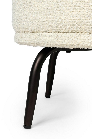 Fotel z Podnóżkiem Teddy Grand 91x77x114 Beżowy