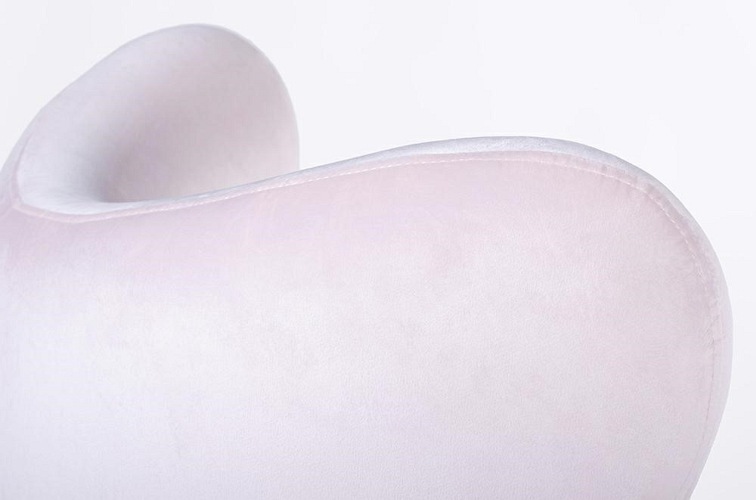 Fotel EGG Szeroki Velvet Jasny Różowy