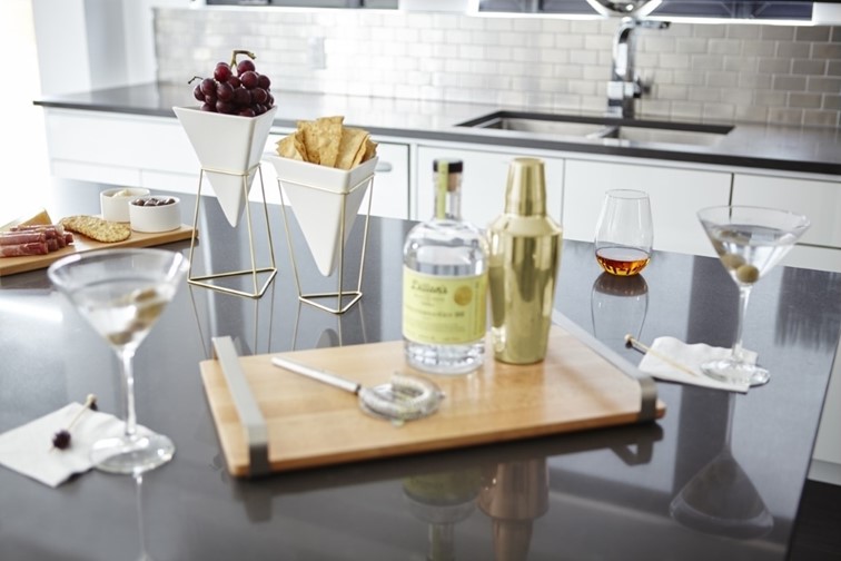 Zestaw Doniczek TRIGG Złoty/Biały