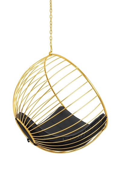 Fotel Wiszący GABBIA Złoty