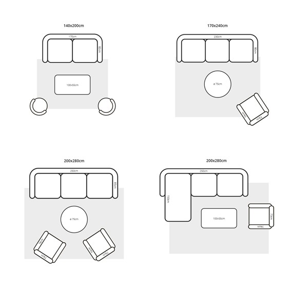 Dywan SAKURA LAKE BLUE ROUND 9850 Fi240cm Niebieski