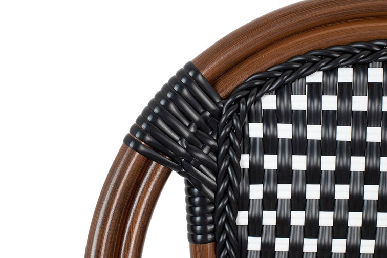 Krzesło CAFE PARIS Brązowe Rattan