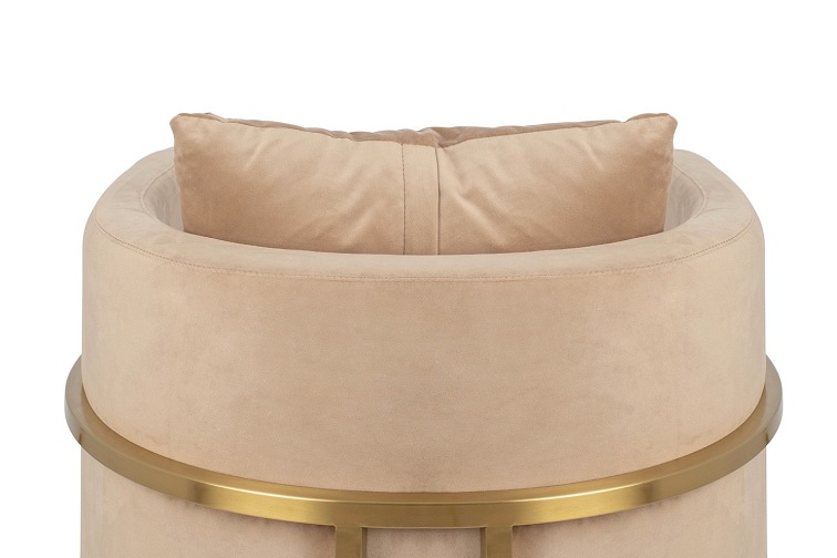 Fotel CHLOE Velvet Khaki