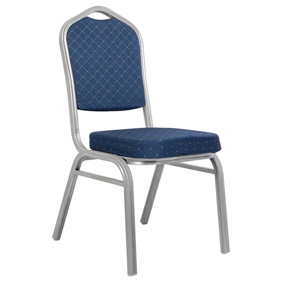 Krzesło ARES Niebieski/Srebrny