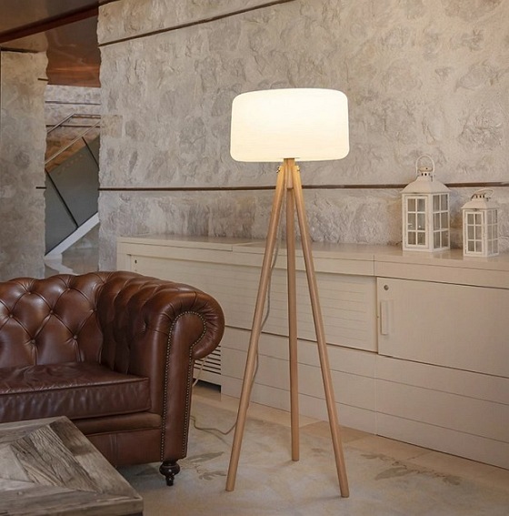 Lampa Podłogowa CLOE 140 CABLE IN&OUT Naturalny/Biały