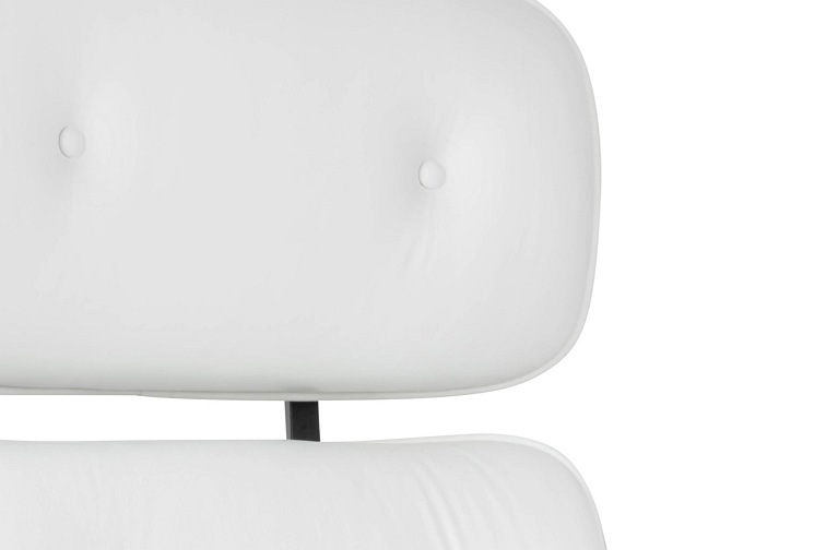 Fotel Biurowy LOUNGE GUBERNATOR Biały/Orzech