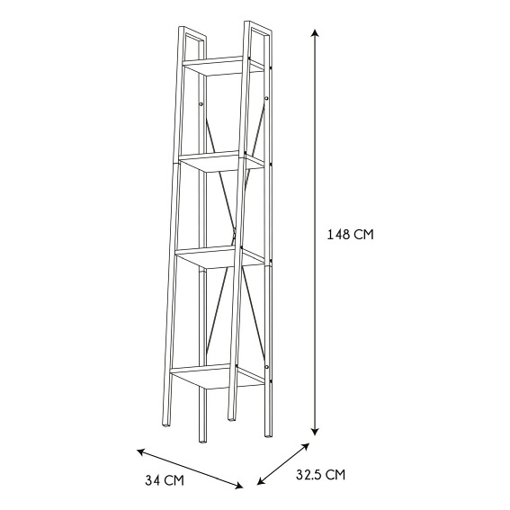Regał CILYAN M Biały