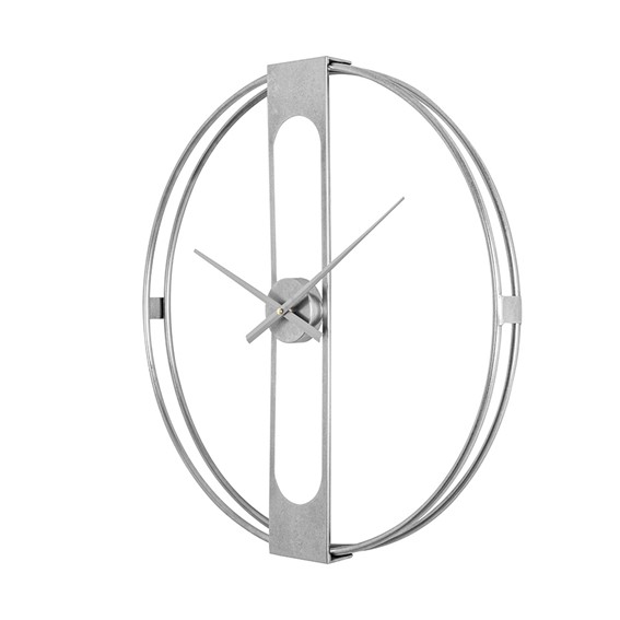 Zegar CLIP 60cm Srebrny