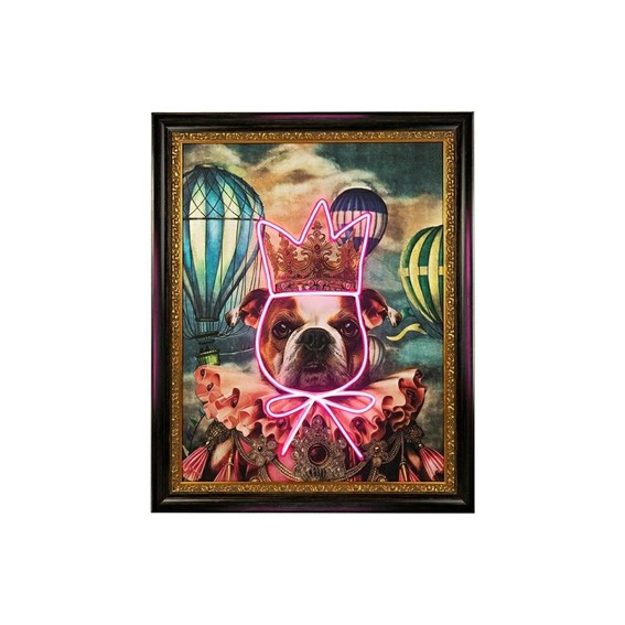 Obraz NEON BULLDOG BALOON  80x100cm