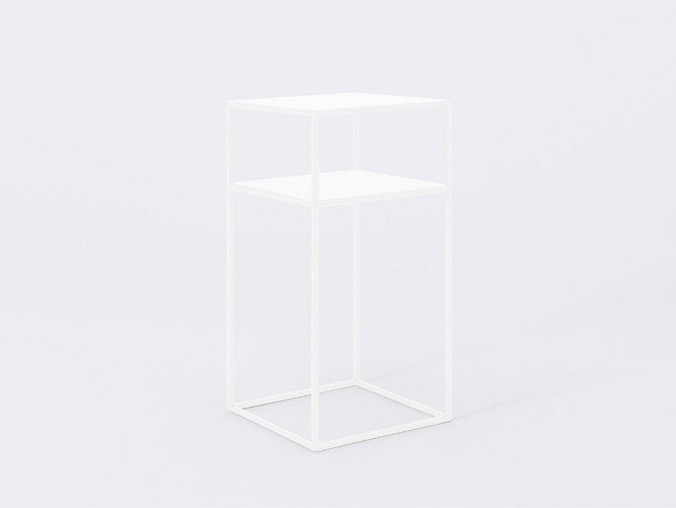 Stolik Tensio 2 Floor Metal 30x30x60 Biały