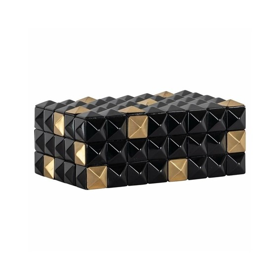 Pojemnik na Biżuterię VELICIA Złoty/Czarny