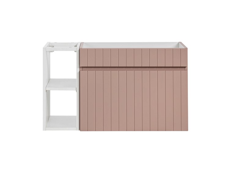 Zestaw ICR 81-01 80cm (Szafka + Regał) Różowy/Biały