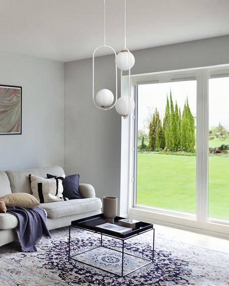 Lampa Wisząca MALTA K-5300 Biały/Złoty