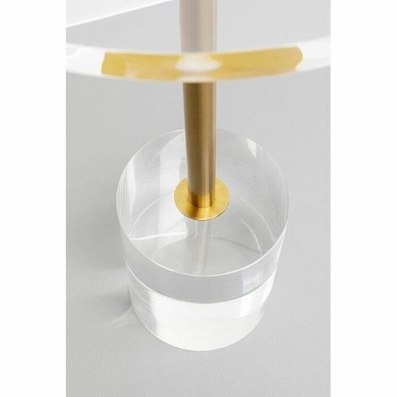 Stolik GHOST Fi35cm Biały/Złoty