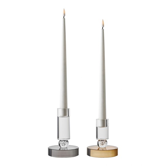 Zestaw 2 Świeczników HOUSE NORDIC 13cm Brązowy/Biały