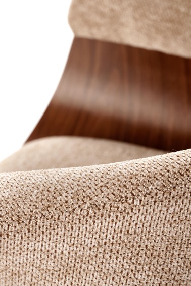 Krzesło K545 Beżowy/Orzechowy