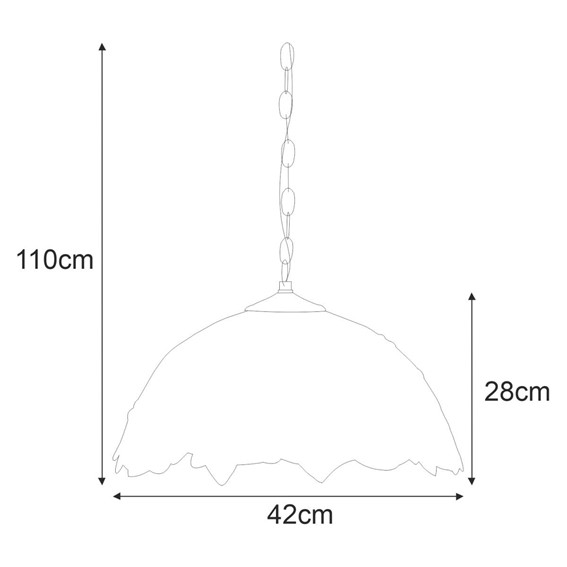 Lampa Wisząca FARINA K-P161420 Wielokolorowy