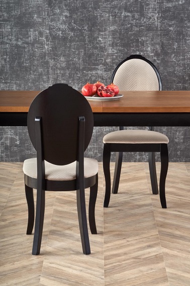 Stół Rozkładany WINDSOR (160x240)x90 Dąb/Czarny