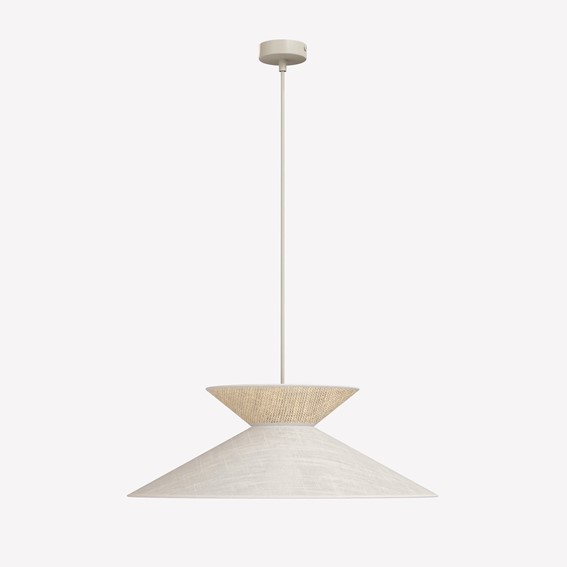 Lampa Wisząca SOFTA 1 Beżowy/Rattan