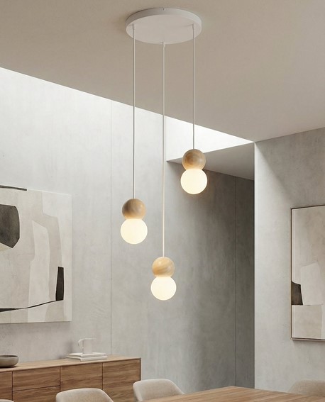 Lampa Wisząca LOOP 3 Biały