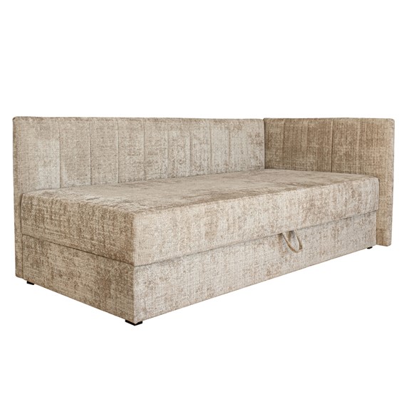 Łóżko RICKY z Pojemnikiem 90x200 cm Beżowy